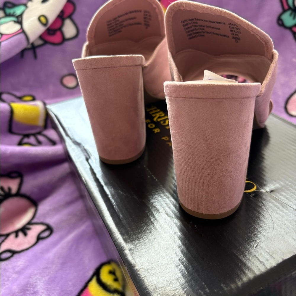 Christian Siriano Women's Pink Heeled Sandals 8.5 - Picture 3 of 4